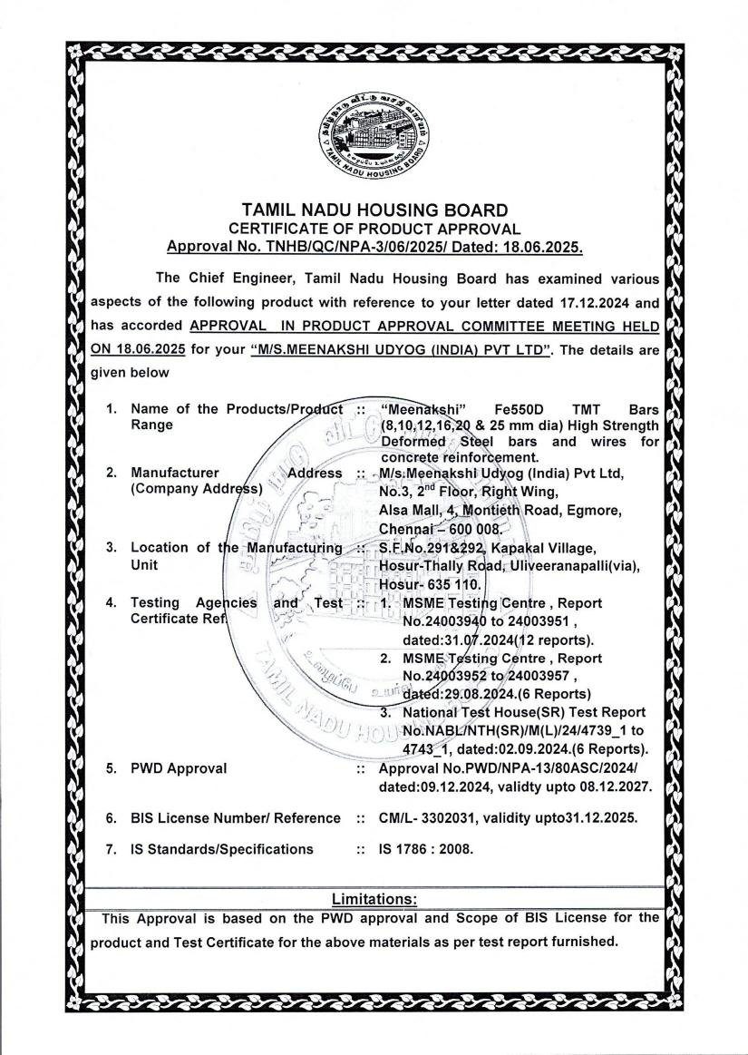 TNHB Product Approval